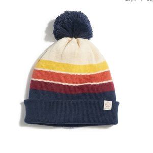 NWT Marine Layer Pom Beanie in Sunset Stripe - SOLD OUT ONLINE